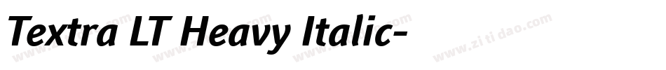 Textra LT Heavy Italic字体转换